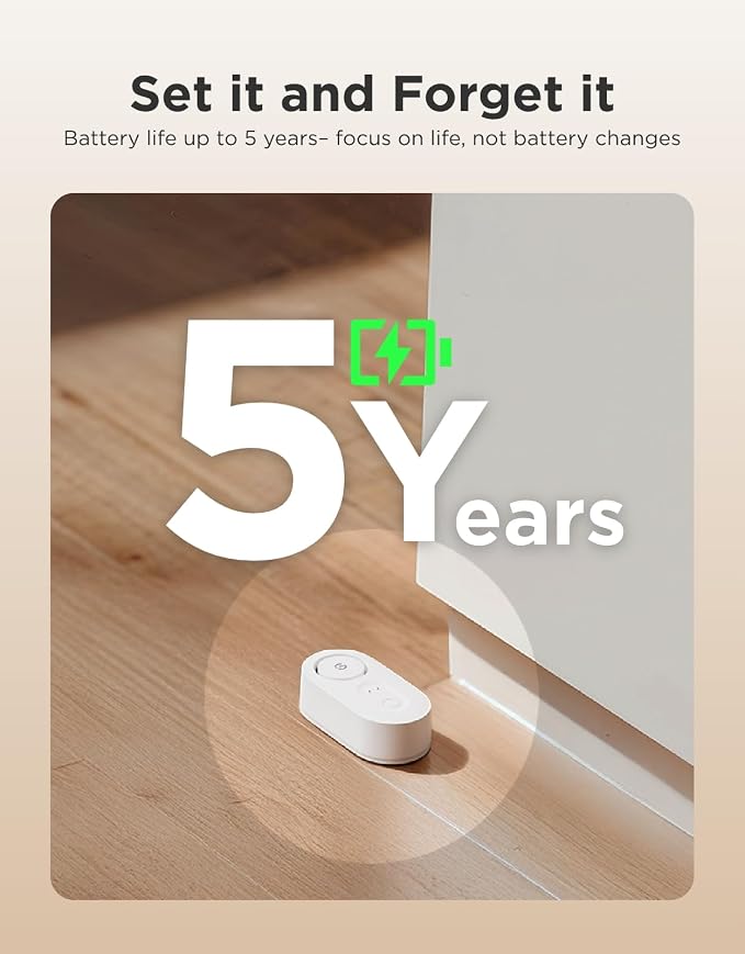 GoveeLife Upgraded Smart Water Leak Detector 1s with 1804 ft Ultra-Long Range, WiFi Water Sensor with SMS/Email/APP Push and Sound Alarm, 5-Year Battery Life, Suit for Home, Basement, Kitchen, 2 Pack