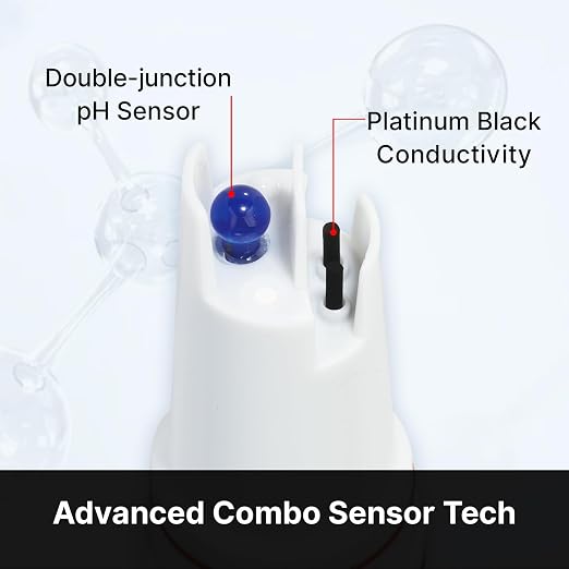 Apera Instruments PCO60-Z Bluetooth pH/Conductivity/ORP/Redox/TDS/Salinity/Resistivity Smart Multi-Parameter Meter Tester Kit Powered by ZenTest Mobile App with Cloud-Based Datalogger