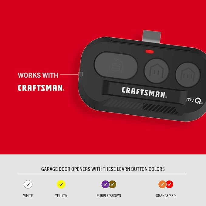 Craftsman 3-Button Visor Garage Door Remote Control