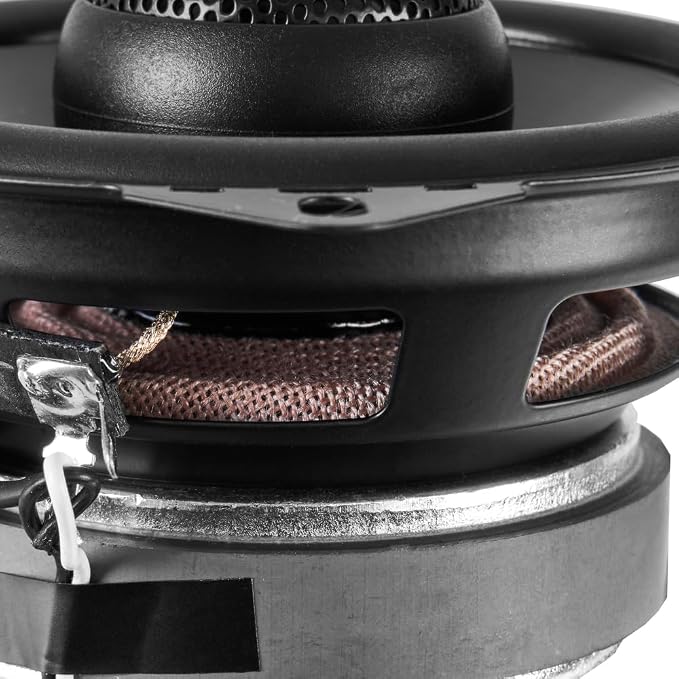 NVX NSP4 4" Car Speakers, 300W Max, 100W RMS, 2-Way Coaxial w/Silk Dome Tweeters & Built-in X-Overs, Easy to Install in Cars/Trucks/Doors (Pair)