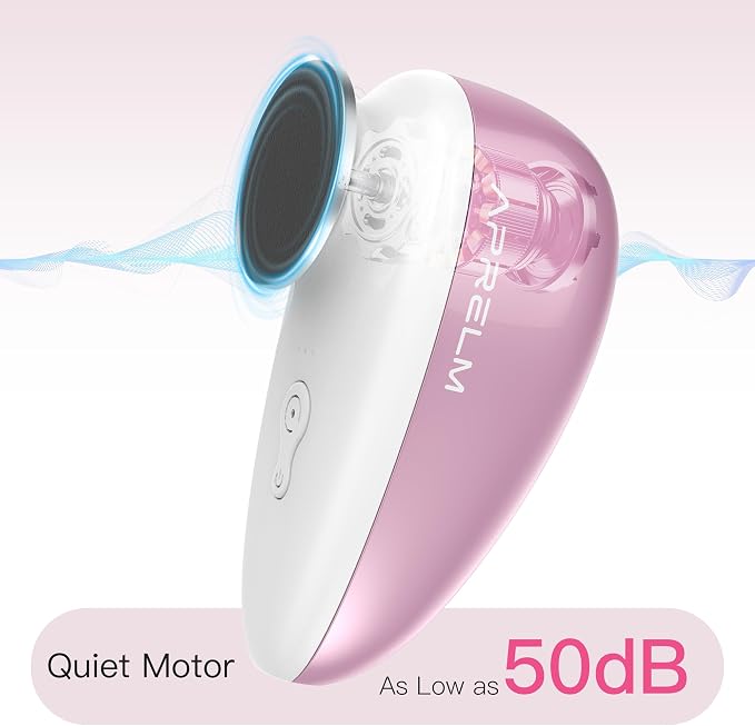 APRELM Rechargeable Electric Foot Callus Remover with 3-Sizes 120Pcs Sandpapers, Professional 1000RPM Electric Foot File with Organizer, Pedicure Tools Gifts for Women Men (E5 Pink-White)