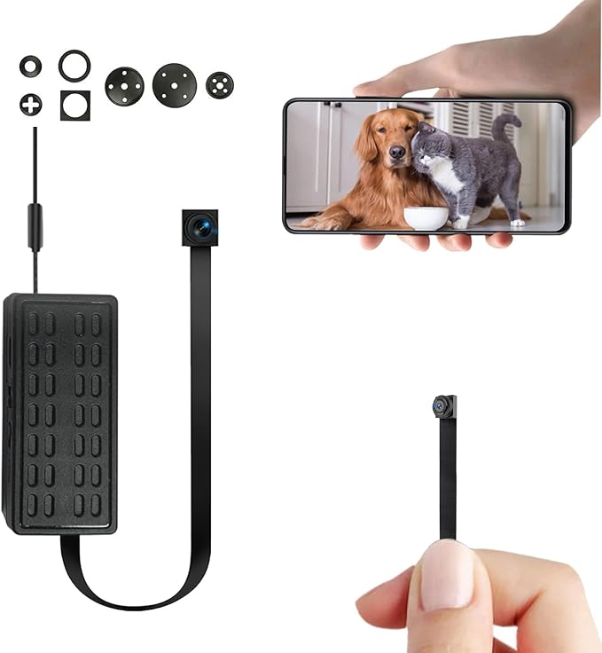 Mini Hidden Camera DIY Module, HD 4K Wireless Cameras, Small WiFi Nanny Cam, Portable Tiny Security Camera for Home Indoor & Outdoor