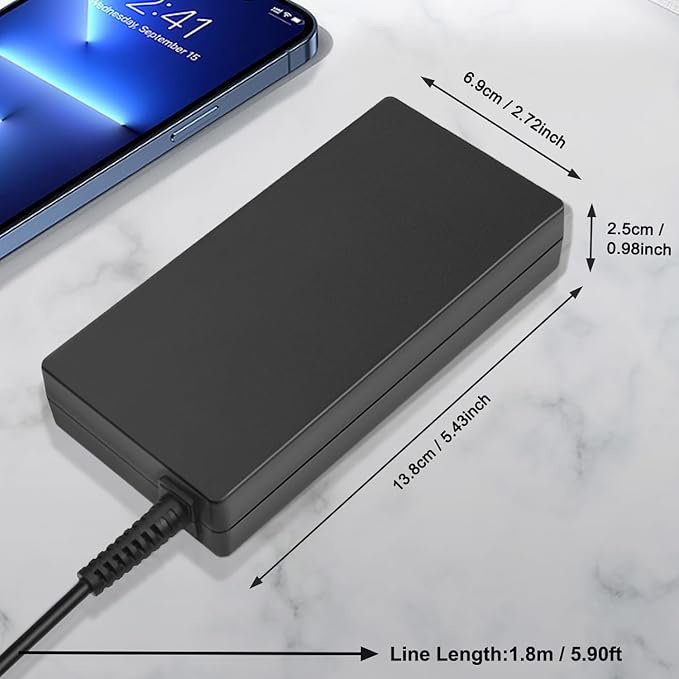 120W Charger Compatible with HP Thunderbolt G4 120W Dock 4J0A2AA HSN-IX01 L56786-003 L57117-001 TPN-DA19 7.4 * 5.0mm Connector