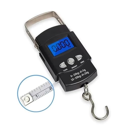 Hanging Scale Luggage Scales Digital Crane,Portable Hook LCD Backlight for Travel Courier
