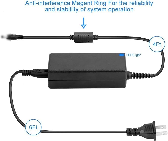 AC/DC Adapter for Speedclean CoilJet CJ-95 CJ-125 Portable Coil Cleaning System Speedclean Speed Clean (with Barrel Round Plug tip) Power Supply Cord Cable PS Battery Charger Mains PSU