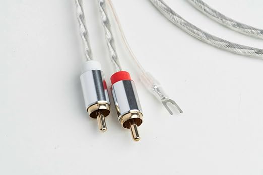 Pro-Ject Connect it RCA E, Semi-Balanced Phono interconnect Cable with Earth Leads, 123cm