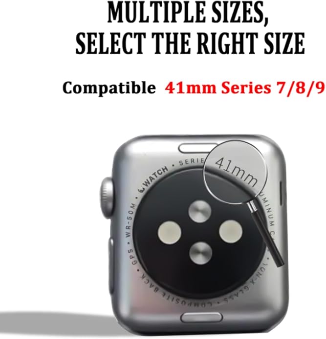 16 Pack Band Compatible with Apple Watch Bands 40mm 41mm 42mm 44mm 45mm 46mm for Women Men, Screen Protector Case Band&Organizer for iWatch Series 11 10 9 8 7 6 5 4 SE（Please select the correct size）