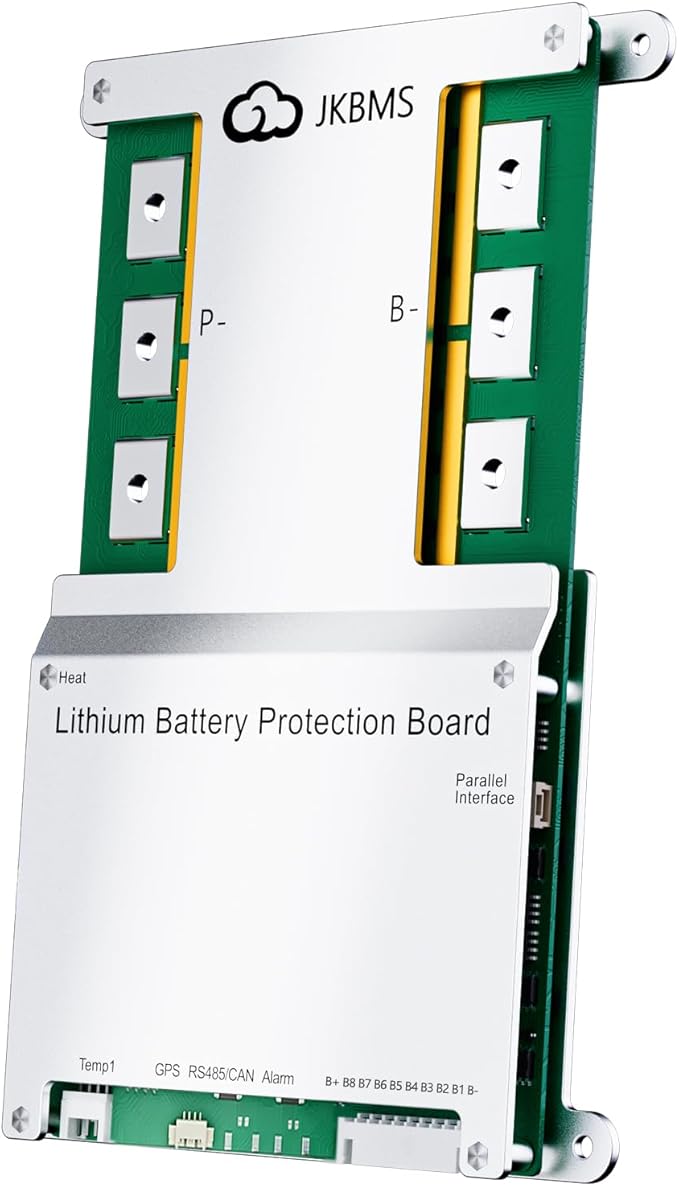 JKBMS JK-B2A8S30P Smart BMS 300A (3S-8S) - 2A Active Balancer for 12V/24V LiFePO4 Battery Pack, Golf Cart Upgrade & Massive Solar Build