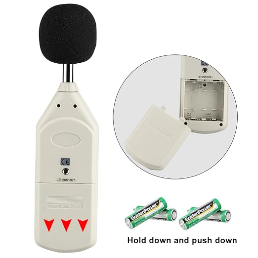 Decibel Meter, Professional Sound Level Meter with Backlight Display, USB Available SPL Meter 30 to 130dB, EC651 & ANSI S1.4 Standards A/C Weighted Sound Meter, Noise Meter with Records to 4700