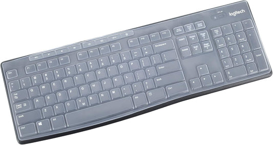 Keyboard Cover for Logitech MK370 MK295 MK270 K270 Keyboard, Logitech MK370 MK270 K270 Keyboard Skin Protector - Clear