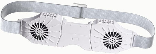 Portable Waist Fan Rechargeable, Belt Clip On Cooling Device 8000 mAh Body Wearable Personal Under Shirt Fan that Blow Cold Air for Travel/Outdoor/Farm/Camping/Hiking/Fishing (white)