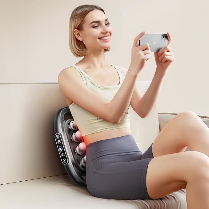 16-Drive Massage Gun Deep Tissue - 2026 Upgrade 16-Head Back Muscle Massager with 3 Modes & 30 Intensities, Portable Quiet Percussion Massager for Legs, Waist, Back, Neck, Buttocks Muscles Pain Relief