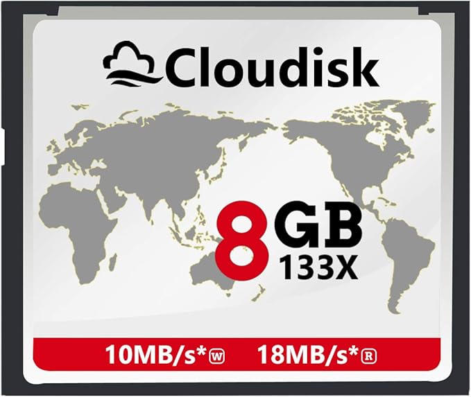Compact Flash Card 8GB 133X CF 2.0 Card Performance for DSLR Camera, Vintage Digital Camera and Industry Equipment (8 GB)