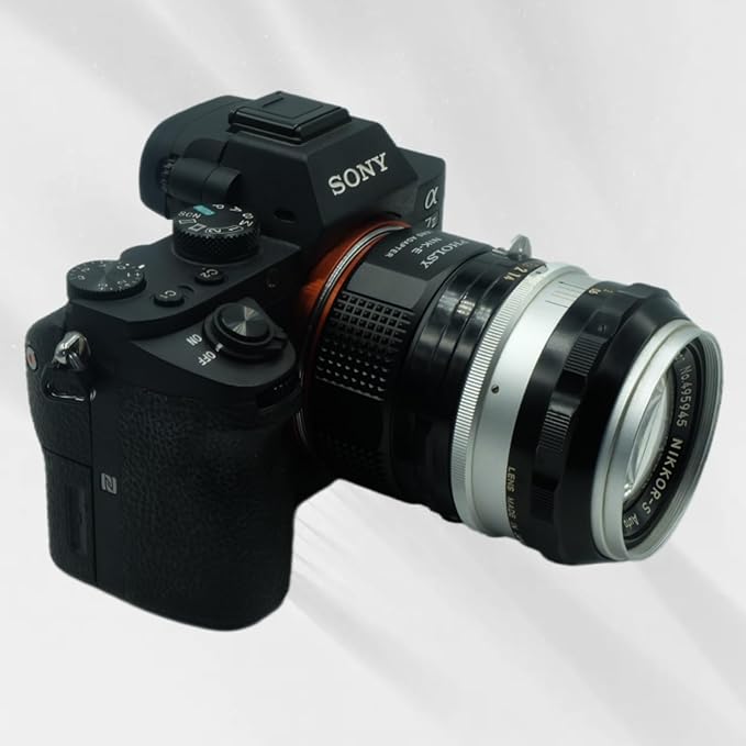 PHOLSY Lens Mount Adapter Compatible with Nikon F to E (NEX), Compatible with Nikon F Lens to E Mount Camera Compatible with Sony a1 a9 a7S a7R a7C a7 a6600 a6500 a6400 a6300 a6000 NEX etc.