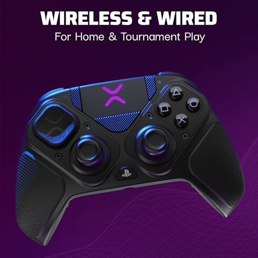 PDP Victrix Pro BFG Wireless Gaming Controller for Playstation 5 / PS5, PS4, PC, Modular Esports Gamepad, Remappable Buttons, Customizable Triggers/Paddles/D-Pad/Fightpad, PC App, Black