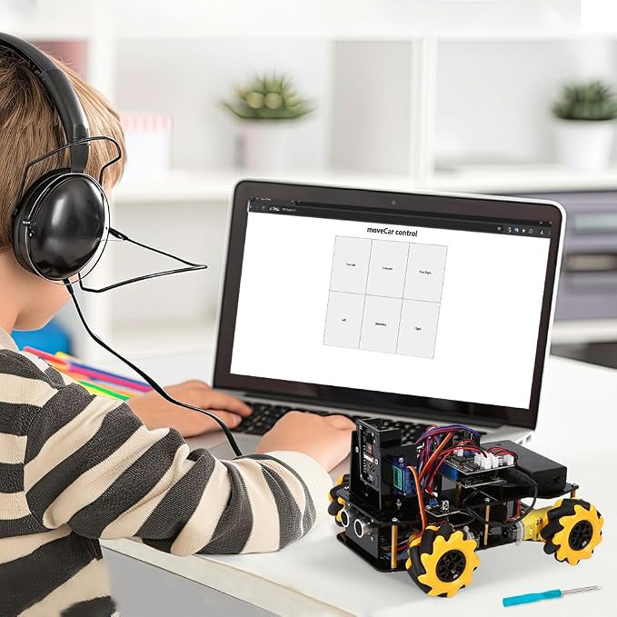 ACEBOTT Robot Kit with 3MP Camera, Robotics for Kids Ages 8–12 12-16 Compatible with Arduino & Scratch, App & Remote Control, STEM Toys Coding Robot Kit, Gift for Kids, Teens and Adults