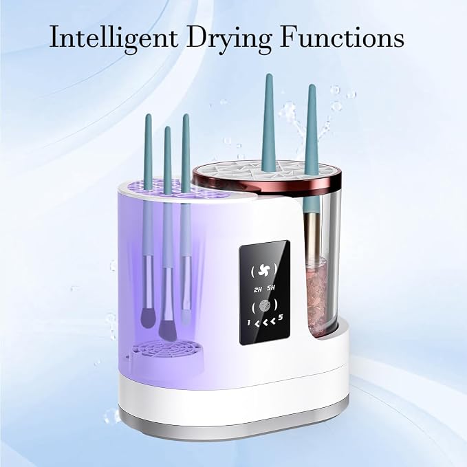 3 IN 1 Electric Makeup Brush Cleaner & Dryer Machine Automatic Cosmetic Brush Washer Portable USB Deep Cleaning Beauty Tool Gift for Women