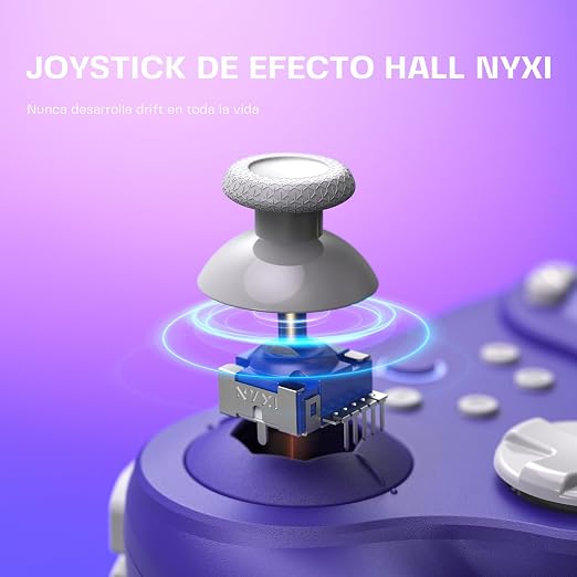 NYXI Warrior Switch Controller for Switch/Switch 2/NGC/Wii/PC, Wireless Switch Pro Controller with Hall Effect Joysticks/Trigger, Mechanical Switch A/B/X/Y, HD Rumble, 6-Axis Gyro,Programmable
