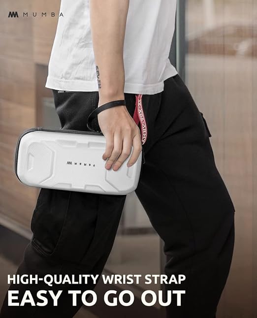 Mumba Carrying Case for Nintendo Switch OLED & Nintendo Switch 2017, [Plus Version] Portable Protective Travel Carry handbag Pouch for Blade/Battle Case [Large Capacity] (White)