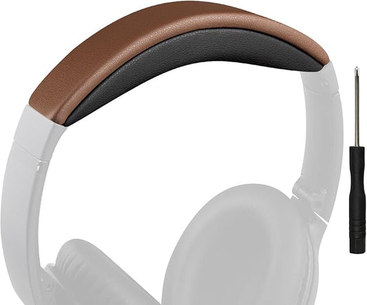 SOULWIT Headband Cover for Bose QuietComfort 45 (QC45)/QuietComfort SE (QC SE)/Quiet Comfort Wireless Headphones, Replacement Headstrap Pad Repair Part - Coffee