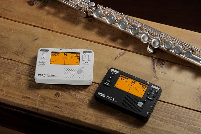 Korg TM-70 Handheld Tuner-Metronome Combo Pack White