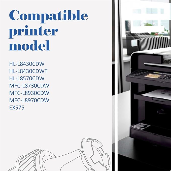 TN635XL TN635 Toner Cartridge Set MFC-L8930CDW HL-L8430CDW Compatible for Brother TN635XXL TN 635XL TN-635XL TN-635 for MFC-L8730CDW HL-L8570CDW MFC-L8970CDW HL-L8430CDWT MFC-EX575 Ink Printer 4 Pack