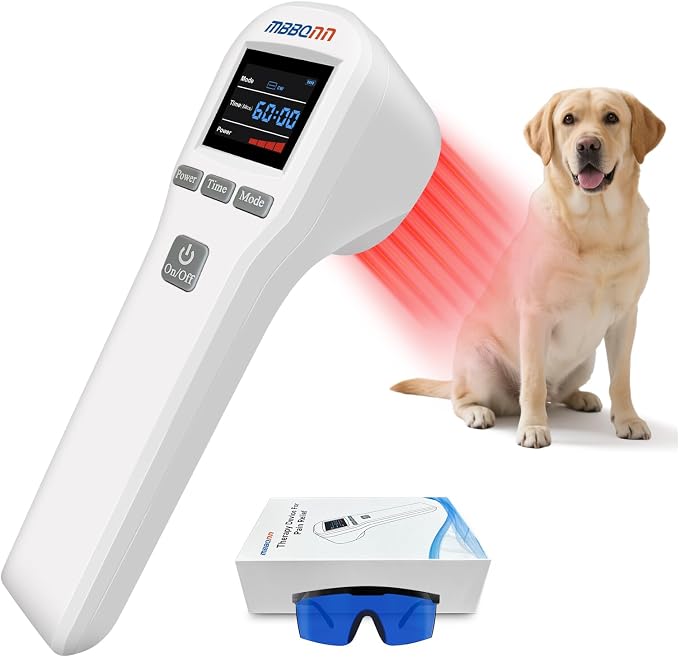 Cold Laser Therapy for Dogs 4x808nm and 16x650nm Veterinary Laser Therapy Machine, Red Light Laser Therapy for Pain Relief Arthritis Muscle Joints, Pet Laser Therapy at Home for Dogs, Cat and Horse