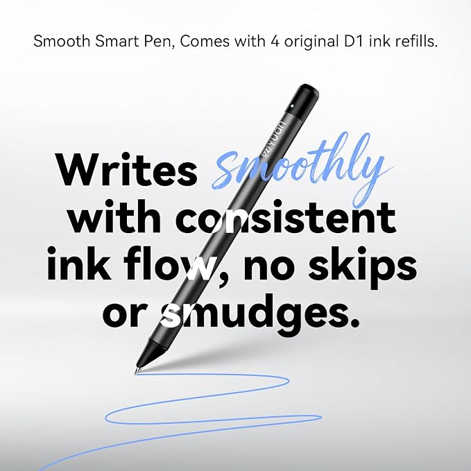Yuan Smart Notebook with Smart Pen, Real time Sync Digitizing to Phone/Tablet, Smart Writing Cuaderno Digital for Students, Sketching, Note-Taking, Art & Meeting, Digital Paper Tablet, iOS & Android Compatible