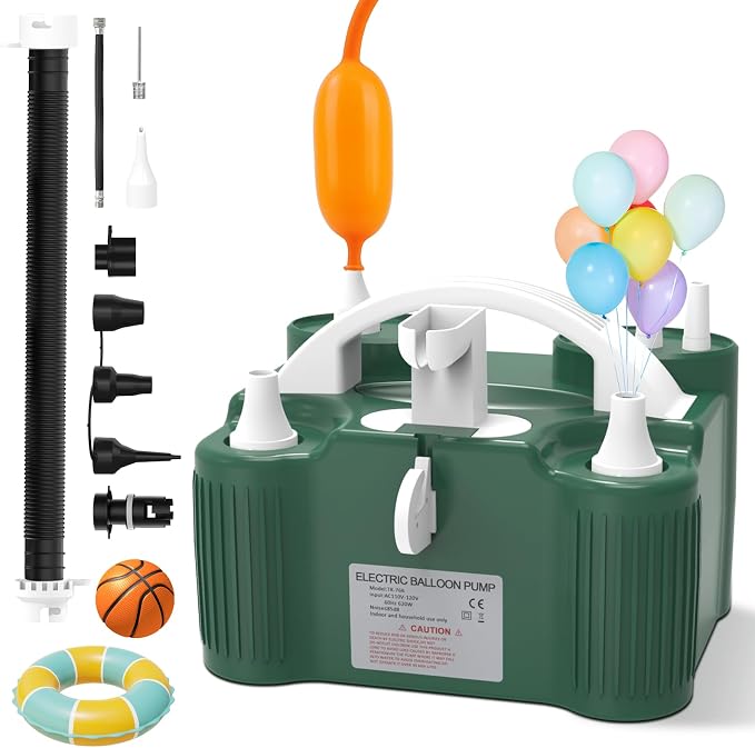 chamvis Balloon Pump Electric, Balloon Air Pump Inflate Pump for Balloons: Blower Machine for Fast and Easy Filling Balloons