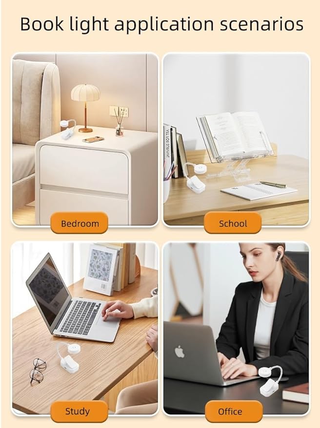 30 Pack Book Light Bulk for Reading in Bed， 3 Color Temperature Reading Light，Adjustable Brightness，Clip on to Book Reading at Night