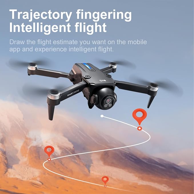 Drone with Dual 2K HD Camera for Adults&Beginner, WiFi FPV Drone,LCD Screen RC,Gesture Selfie&Waypoint Flight,150 Tilt Camera,One-Key Takeoff/Landing,45Min Flight,2 Batteries,Gift for Men