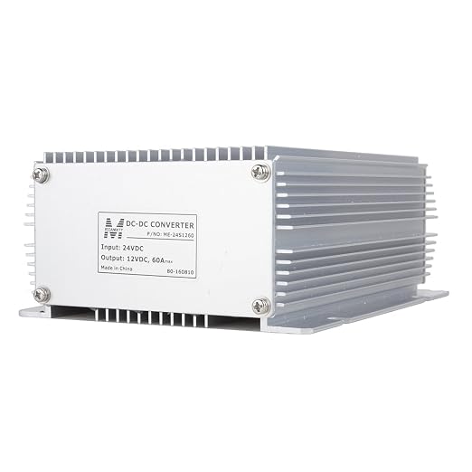 uxcell Voltage Converter Regulator DC 24V to DC 12V 60A 720W Truck Power Transformer