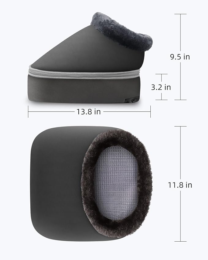 CooCoCo FSA Eligible Heated Foot Massager, HSA Approved Foot Warmer, Shiatsu Foot Heater for Plantar Fasciitis & Neuropathy, Feet Massage Machine for Pain Relief