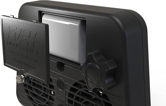 Push Industries 901.901 Vortex Kennel & Crate Fan Powered by 120V or Inc. Rechargable Battery - Multi Speed (Standard - 2 Pack)