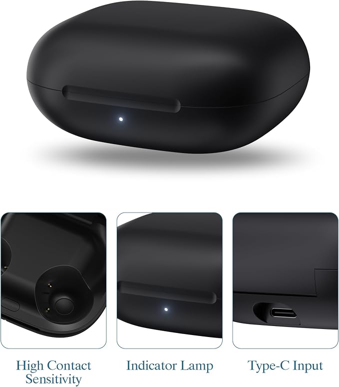 Replacement Charging Case Compatible with Powerbeats Pro 2: Wireless Charger Case with Bluetooth Pairing Button, 600mAh Battery, USB-C Charging Cable Included