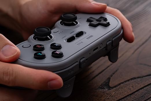 8BitDo Pro 3 Bluetooth Controller for Switch/Switch 2 – TMR Joysticks, Swappable ABXY Buttons, Pro Back Buttons, Charging Dock, Hall Effect Triggers, for Windows, Apple, SteamOS, Android - Gray