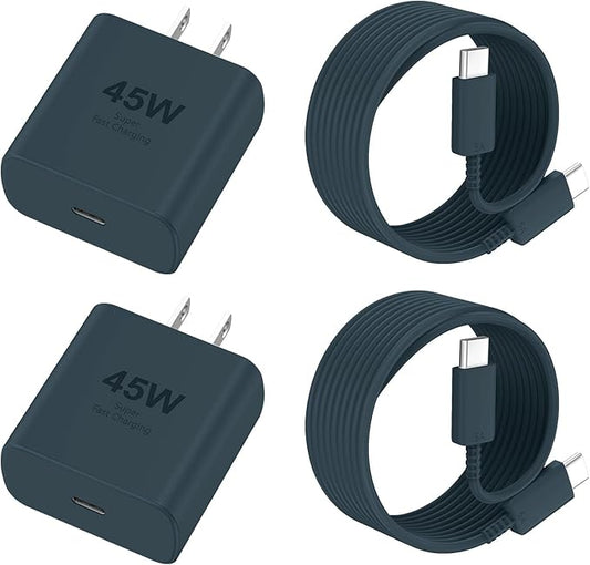 Phone 17 16 Pro Max Charger Fast Charging, 45W USB C Phone 17 16 Super Fast Charger Block with 10ft Long Type C Charging Cable Cord for i.Phone 17 Pro Max/17 Pro/17 Air/17/16/16Pro/16 ProMax-Navy blue
