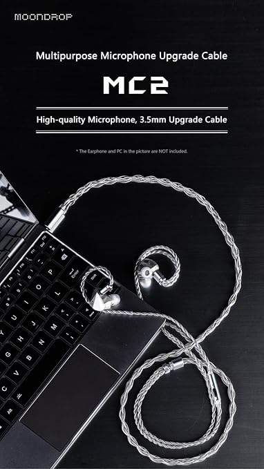 Moondrop MC2 Microphone Upgrade Cable 3.5mm 0.78mm 2pin Earphone Upgrade Cable