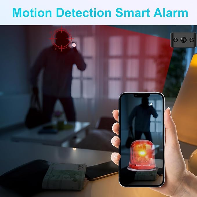 Small Indoor Outdoor Camera Security Wireless Home Cameras Spy Mini WiFi Pet Camaras, HD Tiny Nanny Cam,Wide Angle,Night Vision, Home Indoor Outdoor Camara,Can No Need WiFi Cams For House Security