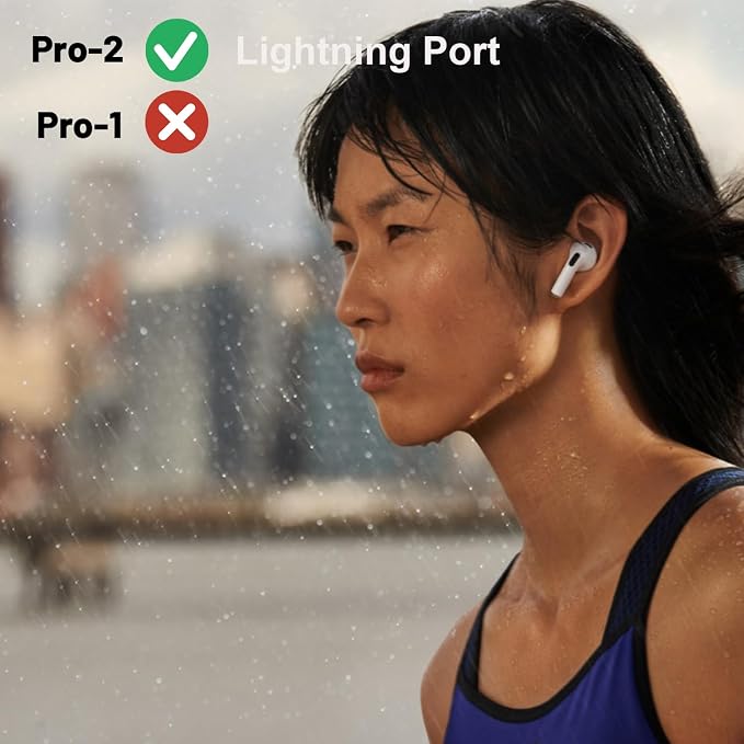 OEM A2698, A2699 Single Right Side Earbud Replacement for Pro2nd, Compatible with Original A2700 Charging Case with Lightning Port, Ear Cushion