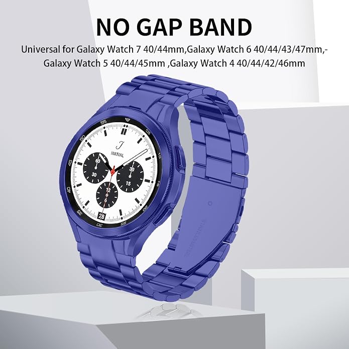 GOLDTOLUCK No Gap Stainless Steel Band Compatible with Samsung Galaxy Watch 8 7 6 5 4 Classic FE Pro Ultra 40mm 44mm 46mm 43mm 47mm 45mm 42mm Replacement Men Women Milanese Metal Elegant Casual