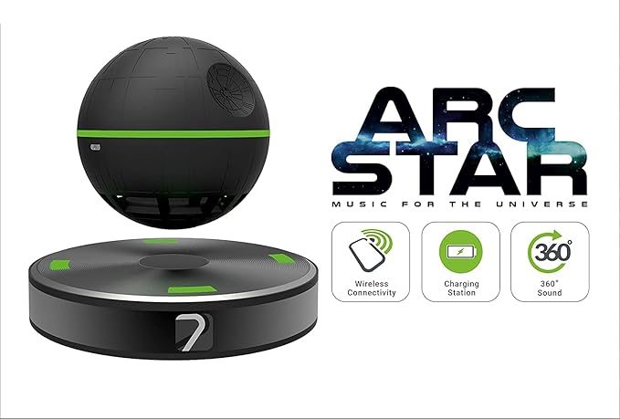 Arc Star Floating Speaker | Bluetooth and NFC | Smartphone Charger | 360° Sound