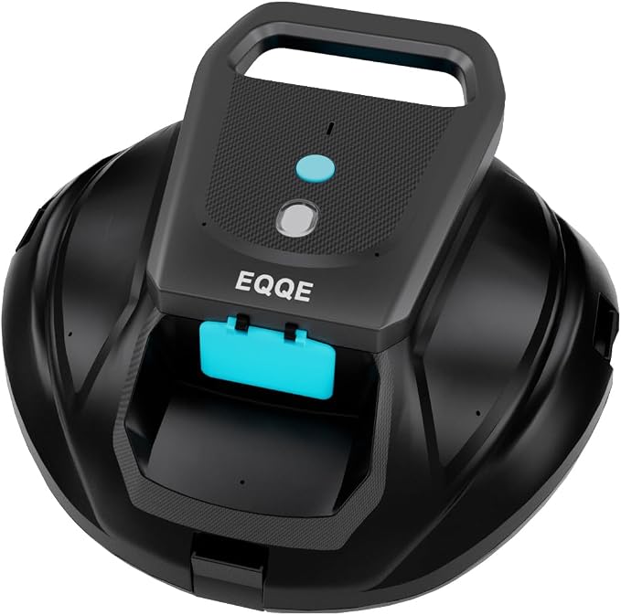 SP1 Cordless Robotic Pool Cleaner, Pool Robot, Floor Only Automatic Pool Vacuum for Cleaning Above-Ground Flat-Bottom Swimming Pools up to 860 sq.ft, 2.5h Fast Charging, 120 Mins Runtime
