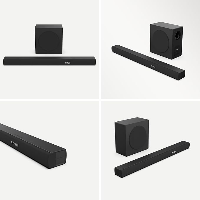Hisense AX3100Q 3.1Ch Sound Bar with Wireless Subwoofer, Dolby Atmos, DTS:X, Bluetooth 5.3, Roku TV Ready, HDMI/AUX/ARC/Optical/USB, EzPlay, 7 EQ Modes