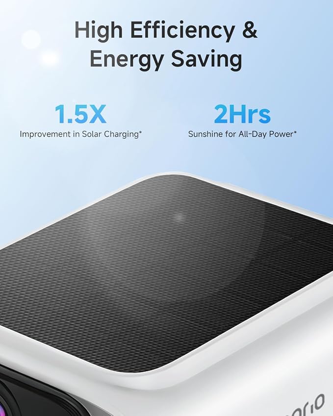 Noorio Solar Security Cameras Wireless Outdoor, 2K Resolution Outdoor Camera, 2.4/5G WiFi Camera for Home Security, Color Night Vision, 2-Way Talk, IP65 Waterproof, Alexa, SB400
