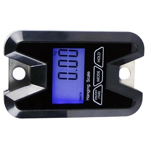 60KG 20g Portable Digital Luggage Weight Scale with LCD, Heavy Duty Hanging Hook Scales with Backlight, Hand Scale
