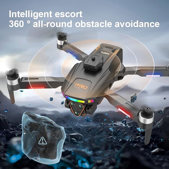 LF678 GPS Drones with Camera for Adults 4K, RC Drone with 4.5" HD Screen on Controller, 60 Mins Flight, Long Range Transmission, 360° Obstacle Avoidance, Follow Me, Auto Return, Brushless Motor, QuickShots, Lightweight and Foldable Quadcopter for Begin...
