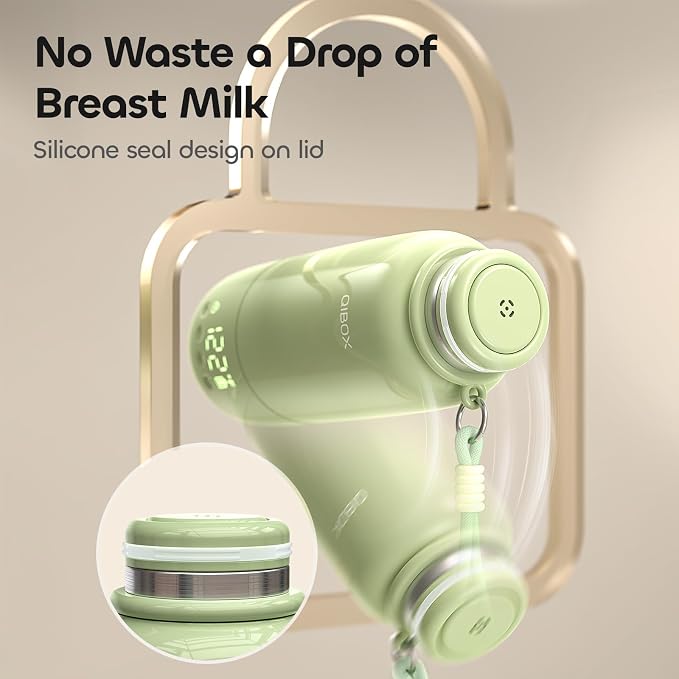 Portable Bottle Warmer for Travel - 3Min Fast Heating of Breast Milk and Formula, 36W Fast Charge, 17 Ounces Large Capacity, Baby Bottle Warmer On The Go for Outdoor Airplane and Car