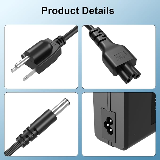 Power Cord for Echelon Connect EX-4S EX4S+ EX4S EX4S-10 CH01-EX4s ECHEX-4S15C 12V Charger Power Supply for Echelon Spin Exercise Bike Adapter with UL Listed