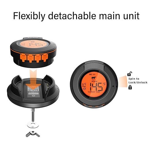 BBQ Grill Base for AT-02 Bluetooth Meat Thermometer